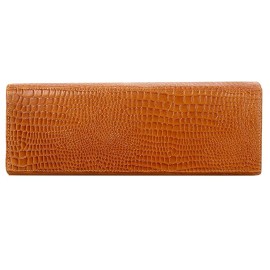 Hyatt Leather Accessories Full-Grain Cro Leather Top-Handle satchels Tote Handbags & Shoulder Sling Bags For Women Office (Mango Tan)
