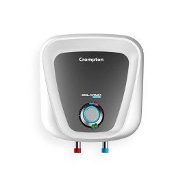 Crompton Solarium Care 15-L 5 Star Storage Water Heater (Geyser) with Rust Proof Plastic Body (White),Free Pipe
