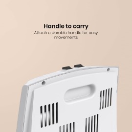 Crompton Comfy Plus 800 Watt Quartz Room Heater with 2 Heat Setting Handle to carry Neon Lamp indicator