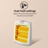Crompton Comfy Plus 800 Watt Quartz Room Heater with 2 Heat Setting Handle to carry Neon Lamp indicator