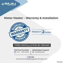 Bajaj Majesty Duetto Gas 6 Ltr Vertical Water Heater (LPG), White