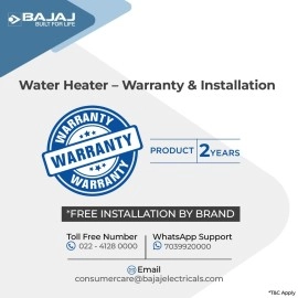 Bajaj Majesty Duetto Gas 6 Ltr Vertical Water Heater (LPG), White Bajaj Majesty Duetto Gas 6 Ltr Vertical Water Heater (LPG), White