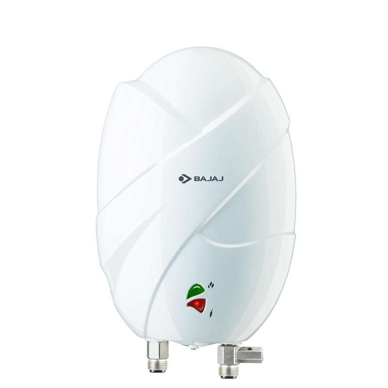 Bajaj Flora Instant 3 Liter Vertical Water Heater, White, 4.5KW wall mounting