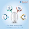 Bajaj Flora Instant 1 Liter Vertical Water Heater, White wall mounting