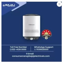 Bajaj 15 L Storage Water Geyser (Bajaj Sheild Series Immorto 15L, White & Grey)