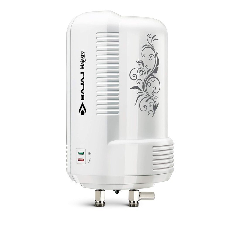 Bajaj New Majesty Instant 3 Litre, 3 KW Verical Water Heater (White) Wall mounting