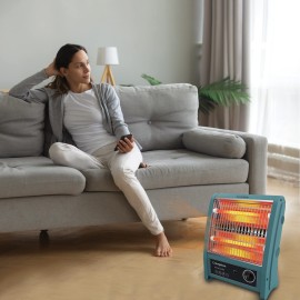Crompton Insta Comfy 800 Watt Room Heater with 2 Heat Settings(Grey Blue)