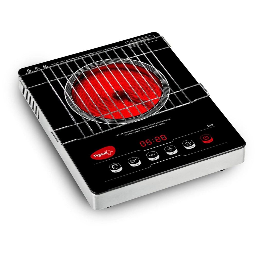 Pigeon EVA Infrared Cooktop (Black, Touch Panel)