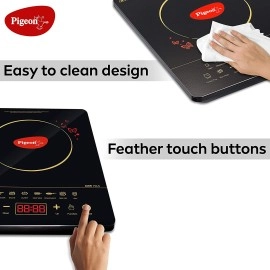 Pigeon Acer Plus Induction Cooktop (Black, Touch Panel)