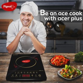 Pigeon Acer Plus Induction Cooktop (Black, Touch Panel)