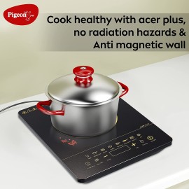 Pigeon Acer Plus Induction Cooktop (Black, Touch Panel)