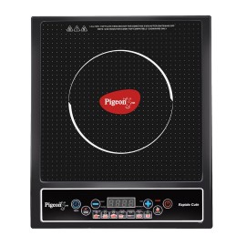 Pigeon Copper Coil Rapido Cute Induction Cooktop + Nelkon Swera 3 Liter Induction Bottom Pressure Cooker(Stainless Steel)