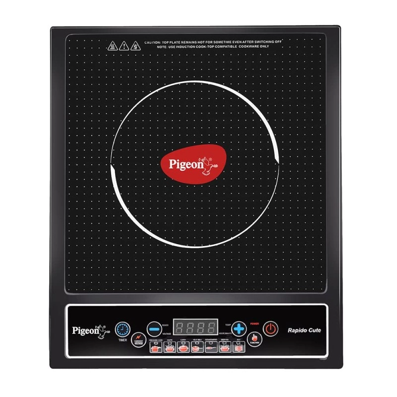 Pigeon Copper Coil Rapido Cute Induction Cooktop (Black) Pigeon Copper Coil Rapido Cute Induction Cooktop (Black)