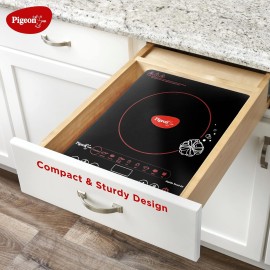 Pigeon Rapido Touch DX Induction Cooktop(Black, Touch Panel)