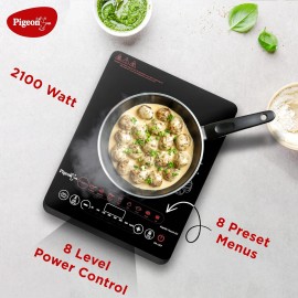 Pigeon Rapido Touch DX Induction Cooktop(Black, Touch Panel)