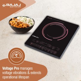 Bajaj ICX 200FP 2000W Induction Cooktop, Black
