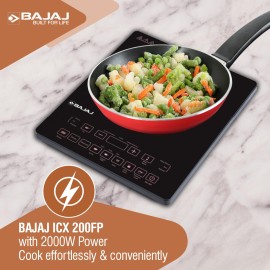 Bajaj ICX 200FP 2000W Induction Cooktop, Black