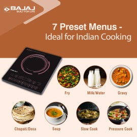 Bajaj ICX 200FP 2000W Induction Cooktop, Black