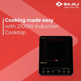 Bajaj ABS Majesty Slim 2100-Watt Induction Cooktop (Black)