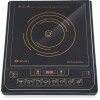 Bajaj Popular Ultra 1400W Induction Cooktop with Pan Sensor and Voltage Pro Technology, Black, Radiant