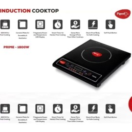 Pigeon Prime Induction Cooktop(Black, Push Button)