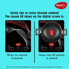 Pigeon Rapido Sleek Induction Cooktop (Multicolor, Touch Panel)