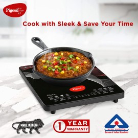 Pigeon Rapido Sleek Induction Cooktop (Multicolor, Touch Panel)