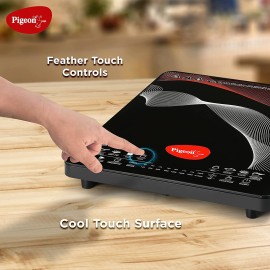 Pigeon Rapido Sleek Induction Cooktop (Multicolor, Touch Panel)