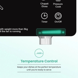 Crompton 2200 W Infrared Cooktop Touch Panel Silver, ACGIC-INFRSERV2200