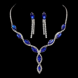 Necklace and Earrings Set Wedding Jewelry Set (1 Set / Mix Color)