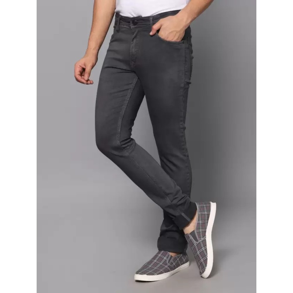 RJ Denim Men Regular Mid Rise Grey Jeans (RJD144_32)