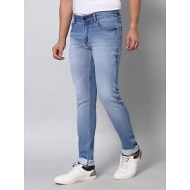 RJ Denim Men Regular Mid Rise Light Blue Jeans (RJD198_36)