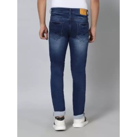 Men Regular Mid Rise Dark Blue Jeans (RJD225)