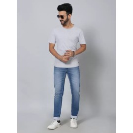 Men Regular Mid Rise Blue Jeans (RJD226)