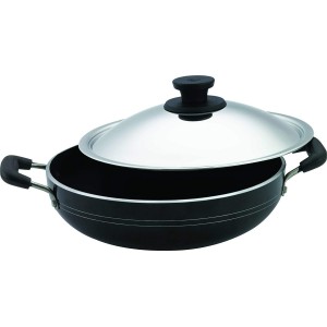 Pigeon Aluminium Storm Kadai (300 IB, Black)