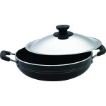 Pigeon Non Stick Kadai with Lid 200 mm Kadhai 20 cm diameter with Lid 2 L capacity  (Aluminium,Non-stick)