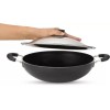 Pigeon Non Stick with SS Lid 300 mm Kadai 30 cm diameter with Lid 3 L capacity  (Aluminium, Non-stick)