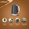 Bajaj KTP 1.7 Litre Electric Kettle Concealed Element Stainless Steel 304 Food Grade Inner Body  Auto Shut-Off Dry Boil Mechanism 2 Years Warranty Double Wall/Gold