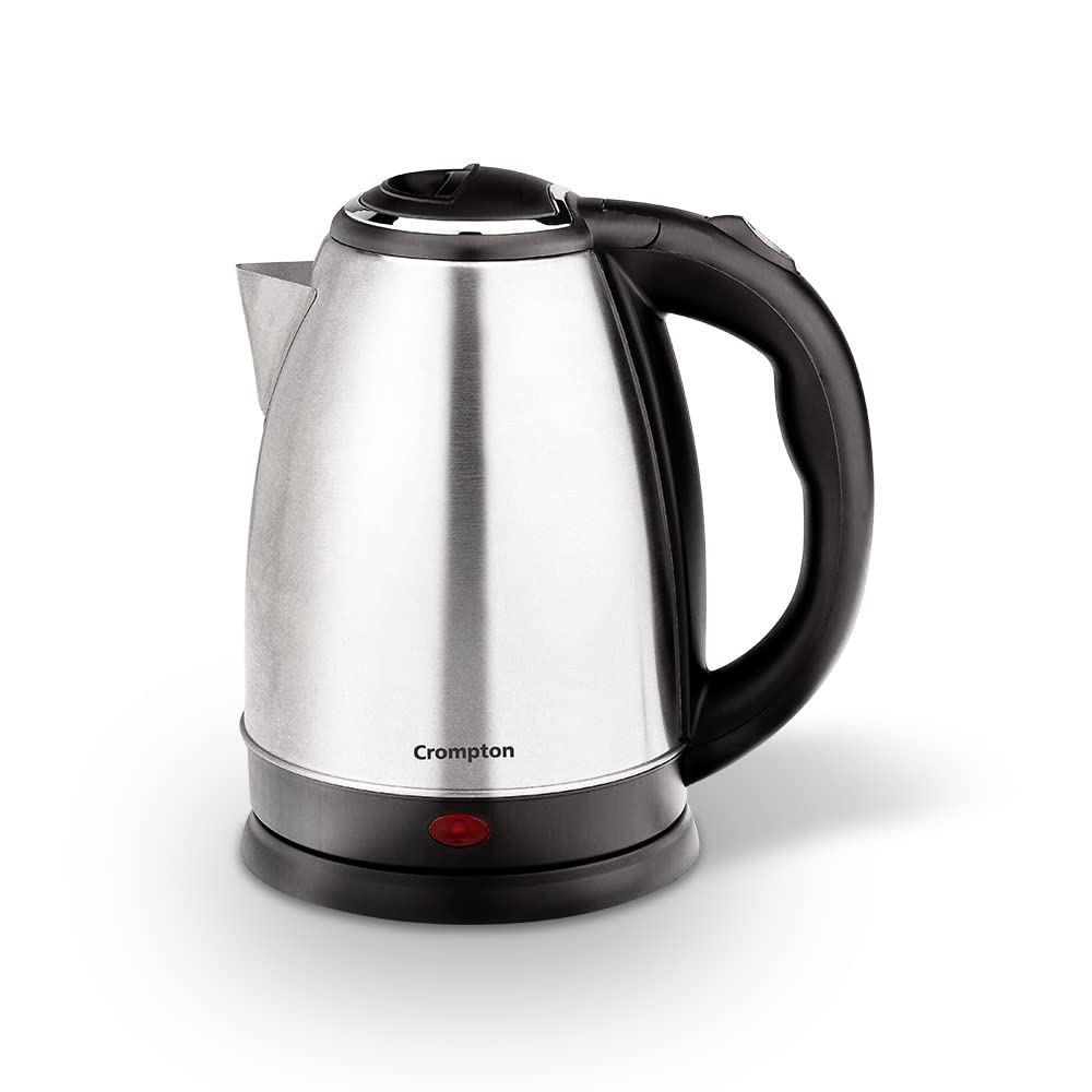 Crompton Insta Delight 1.8L SS Electric Kettle with Auto shut-off,1500 W (Silvery Grey)