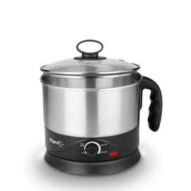 Pigeon Kessel Multipurpose Kettle 1.2 litres with Stainless Steel Body,600 Watt (Black & Silver)