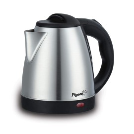 Pigeon 1.5 Litre Stainless Steel Hot Electric Kettle (Silver)