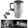12V Car Charging Electric Kettle Mug (Silver)