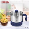 Pigeon Kessel Multipurpose Kettle 1.5 liters with Stainless Steel Body, used for boiling Water and milk, Tea, Coffee, Oats, Noodles, Soup 600 Watt (Blue)