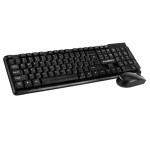 Frontech FT-1692 Wired Keyboard and Optical Wired Mouse Combo USB Receiver (Black)