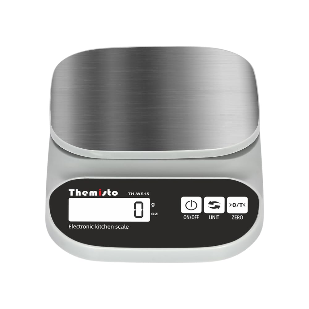 Themisto TH-WS15 Electronic digital Kitchen Weighing Scale 10 Kg Back Light LCD Made In India with 1 Year Warranty