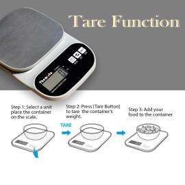Themisto TH-WS15 Electronic digital Kitchen Weighing Scale 10 Kg Back Light LCD Made In India with 1 Year Warranty