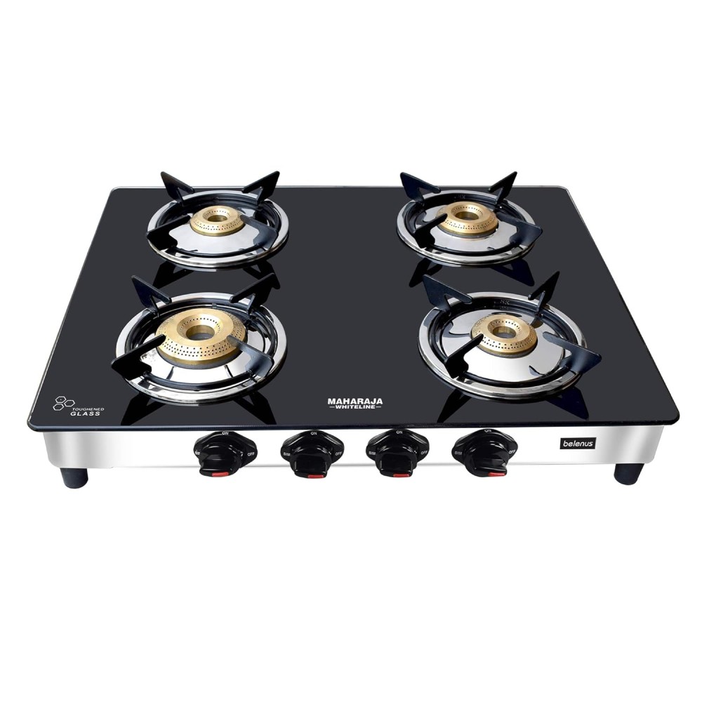 Maharaja Whiteline Belenus 4 Burner GS-111 Gas Cooktop -2 Years Warranty