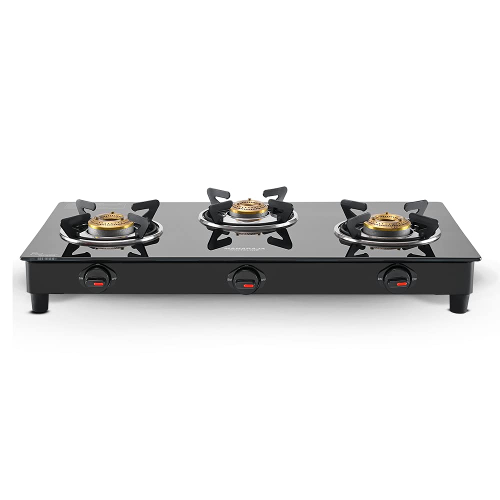 Maharaja Whiteline Belenus Neo Gas Cooktop 3 Burners with High