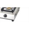 Bajaj Popular Eco, 2-Burner Open Stainless Steel, ISI Certified, Gas Stove (Silver, Black)