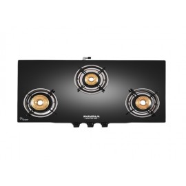 Maharaja Whiteline Solana 3 Burner Gas Cooktop, Black